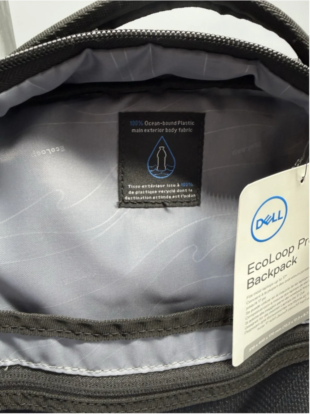 Dell EcoLoop Pro Backpack Black Padded Laptop Bag Fits Up to 17 in NWT